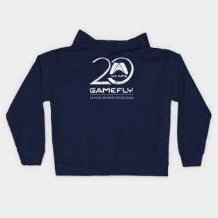 20th Anniversary Logo in white Distressed Kids Hoodie